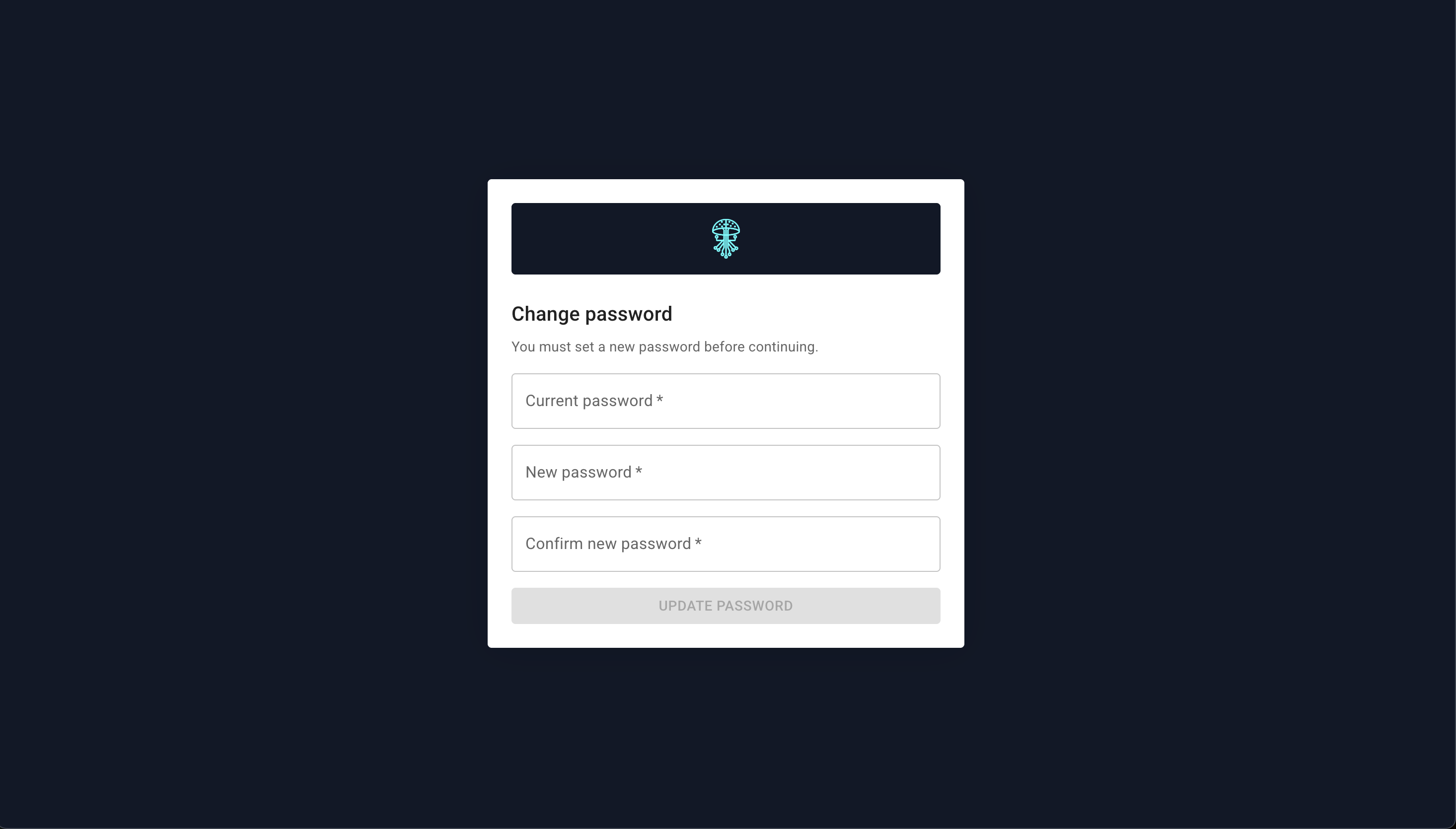 Force password change