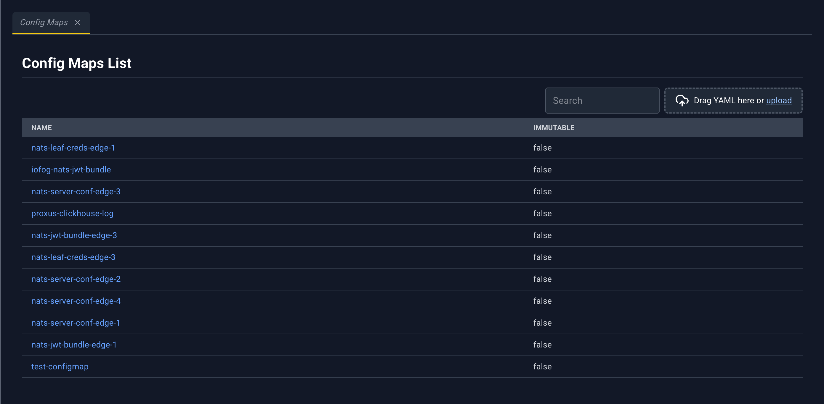 Config maps
