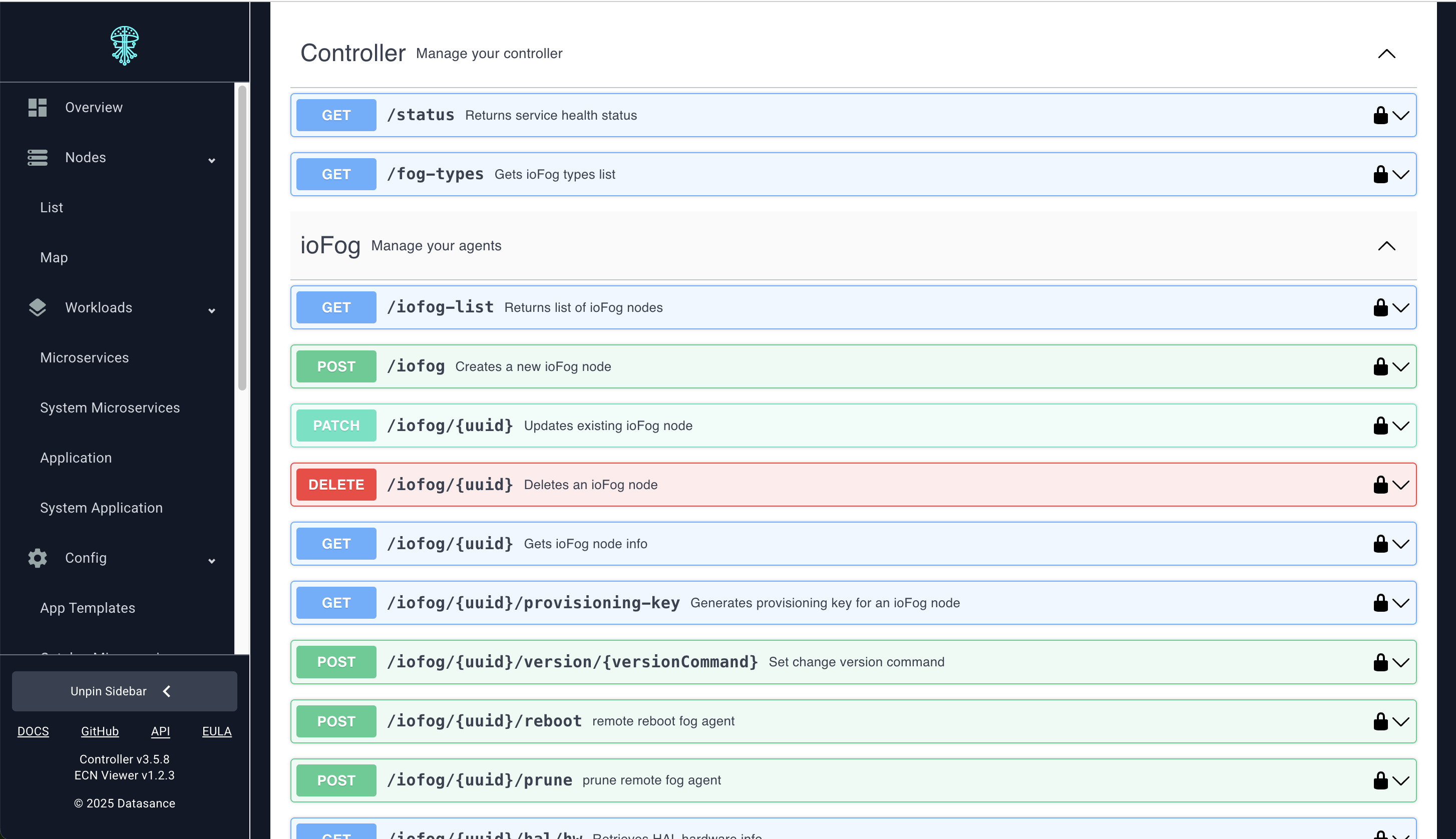 Embedded REST API explorer