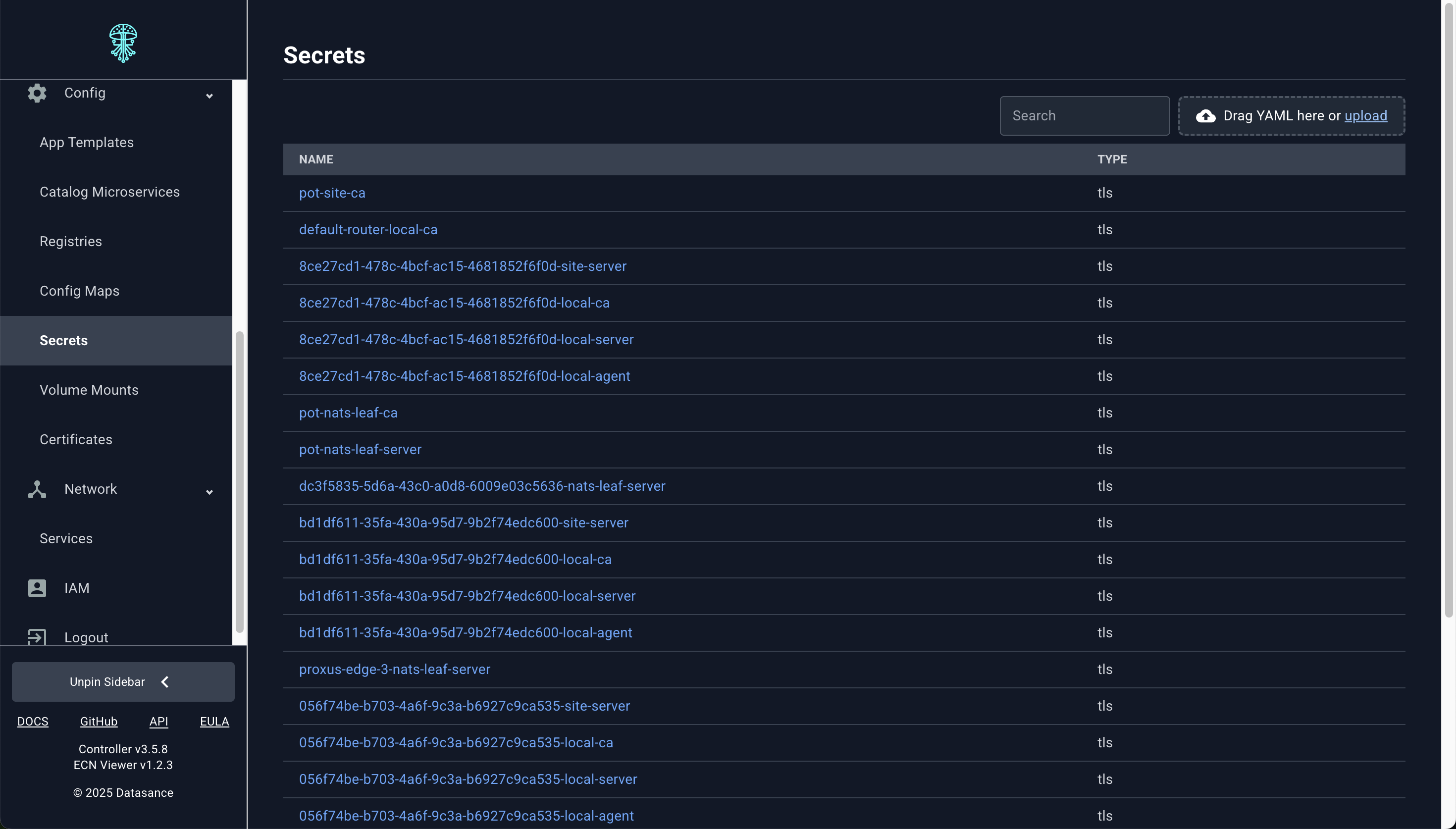 Secret editor with secure value handling