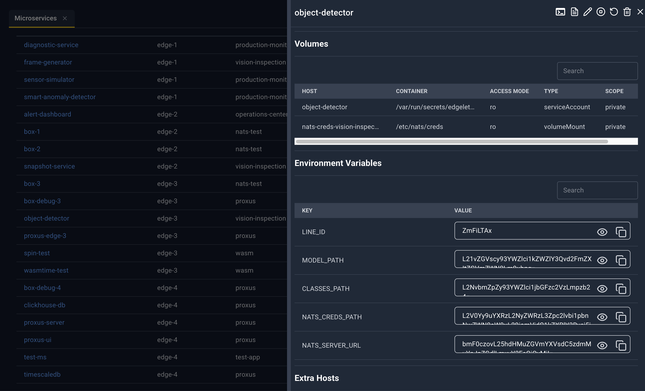 Slideover fields, volume and env