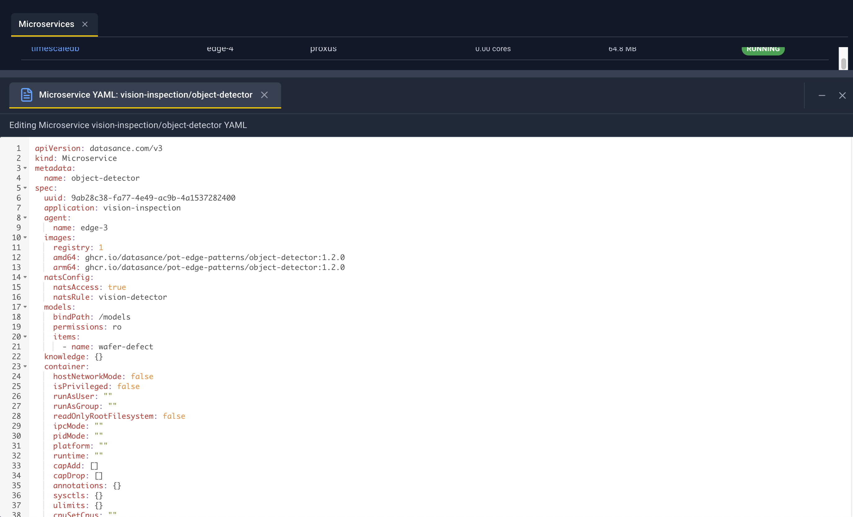 Config editor